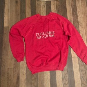 Vintage tuolumne meadows Yosemite crew neck